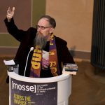 Dietmar Dath delivering his lecture