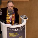 Dietmar Dath delivering his lecture