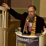 Dietmar Dath delivering his lecture