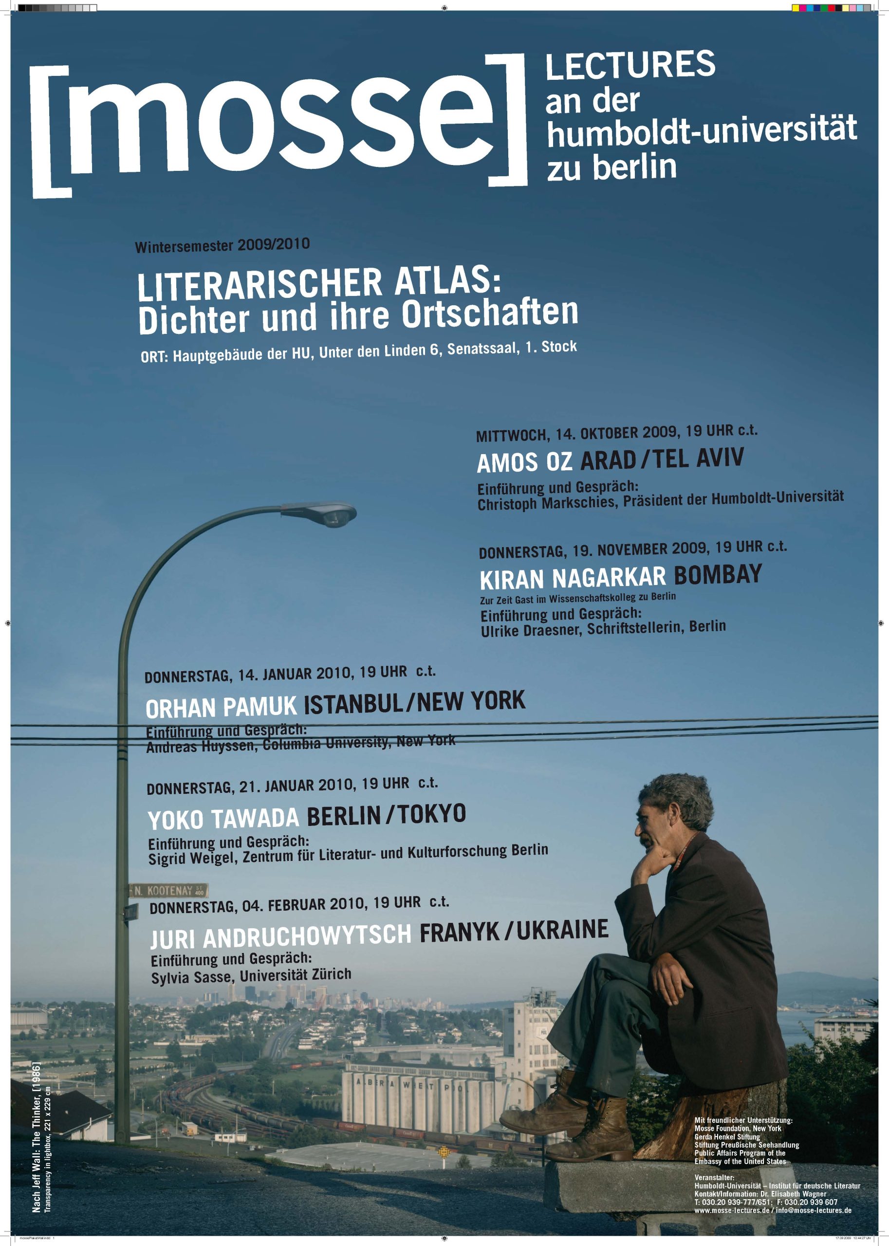 Winter 2009-10 Mosse lectures poster Humboldt University