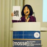 Tawada at the podium