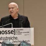 Joseph Vogl provides opening remarks