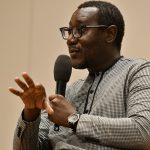 Ba addresses the audience