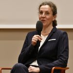 Kaiser addressing the audience