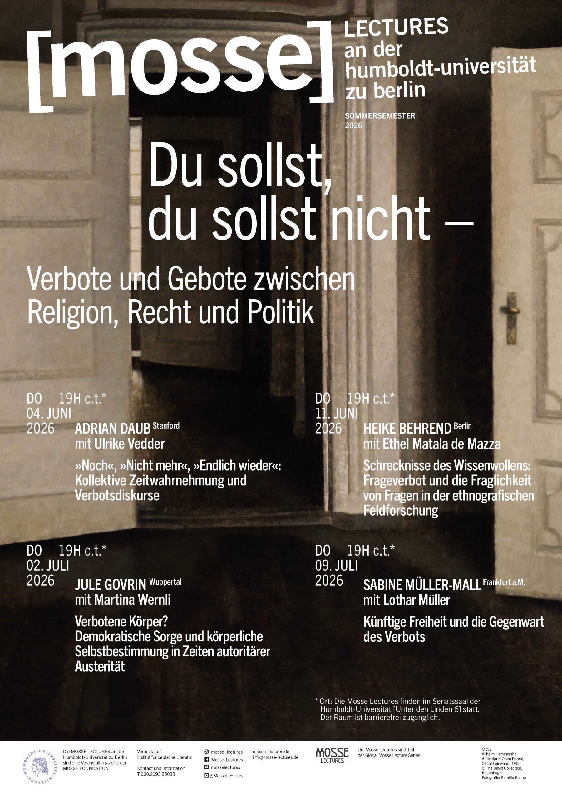 2026 summer Humboldt Mosse lectures poster LARGE