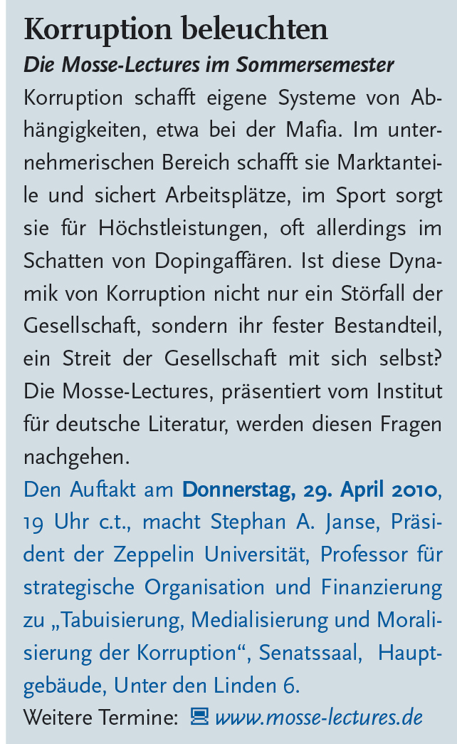 Humboldt: Die Zeitung der Alma Mater Berolinensis 54, Ausgabe 6 (22 April 2010), 5.