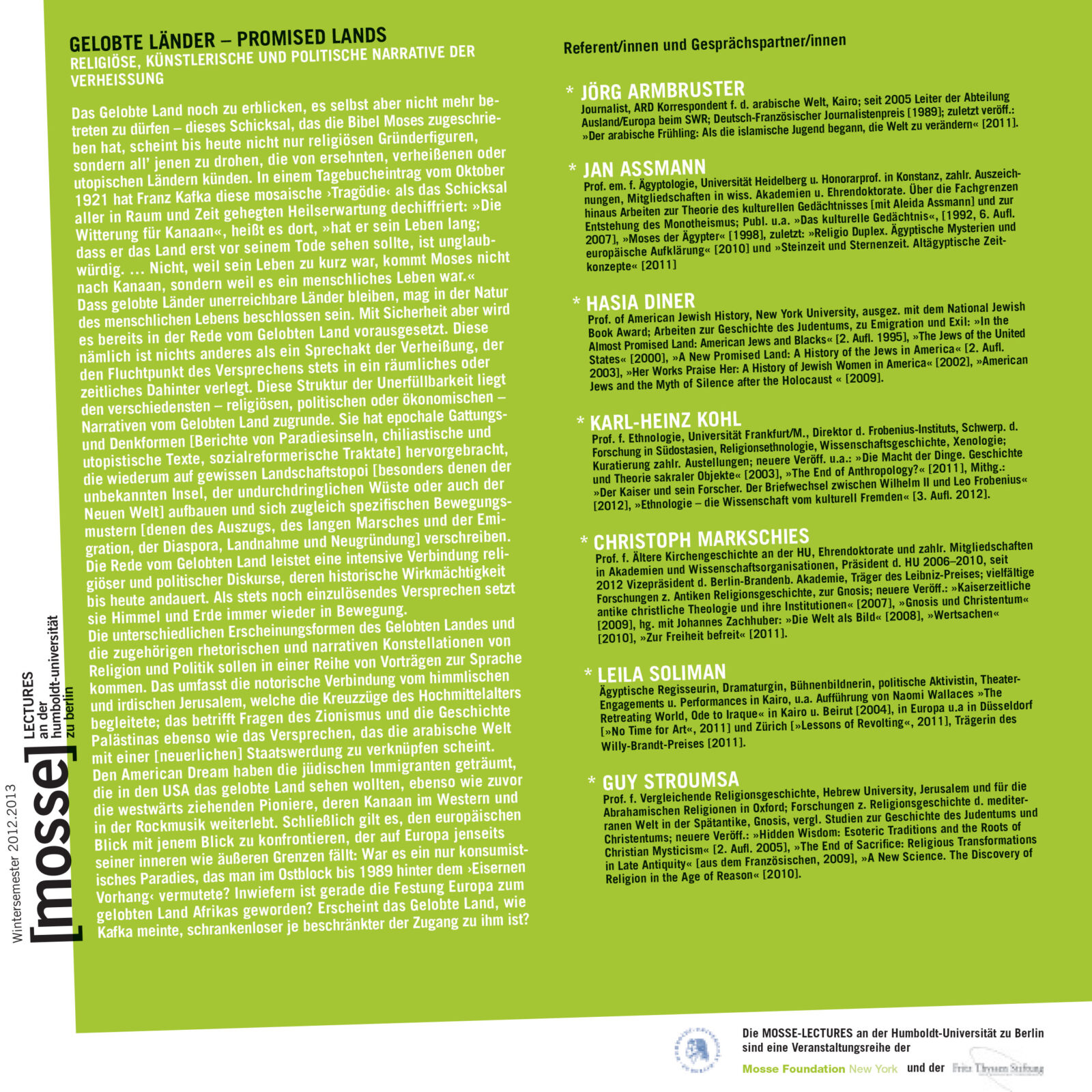 2012 Gelobte Länder flyer
