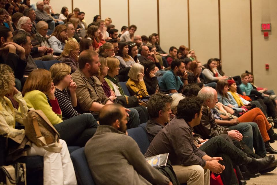 Hundreds of people packed the Rabb Auditorium at the Boston Public Library on Thursday night for a presentation and lecture with Salgado, presented by Lesley University’s Strauch-Mosse Visiting Artist Lecture Series.