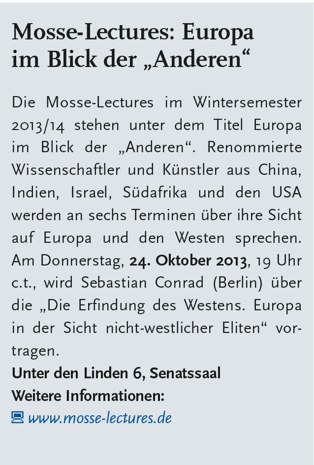 Humboldt: Die Zeitung der Alma Mater Berolinensis 58, Ausgabe 1 (17 October 2013), 5.