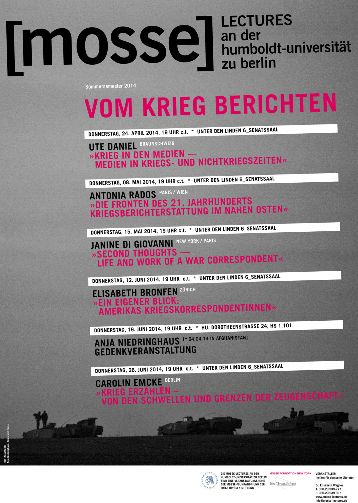 Vom Krieg Berichten Plakat