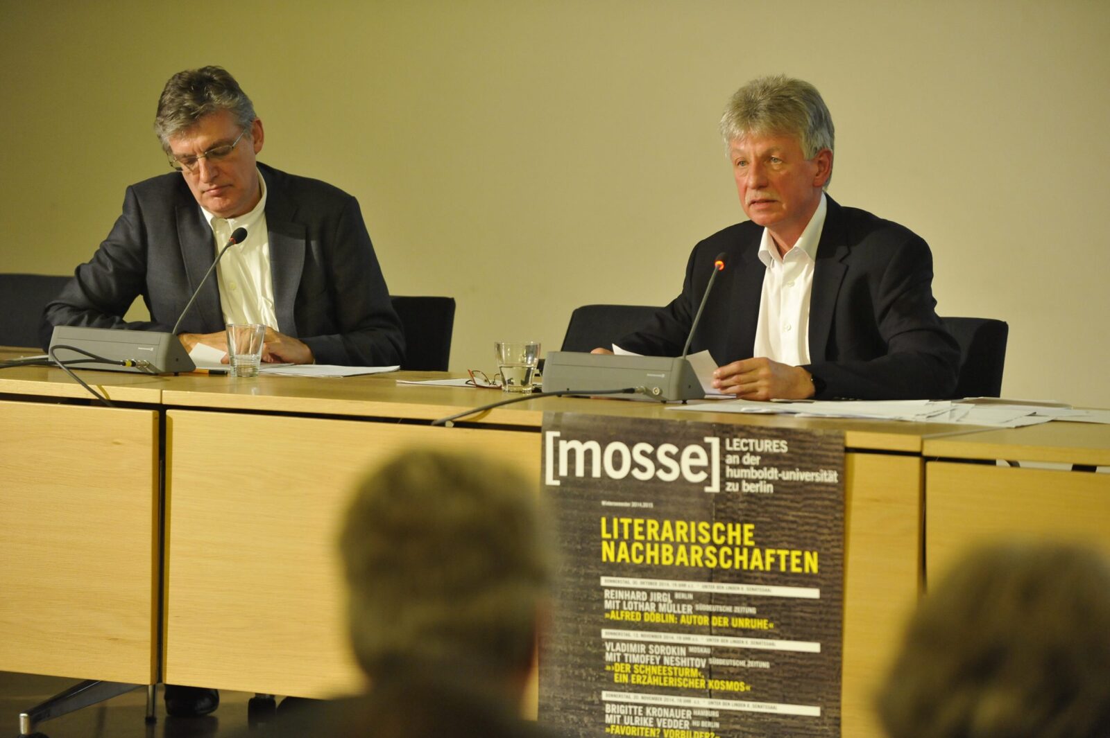 Lothar Müller and Reinhard Jirgl in conversation