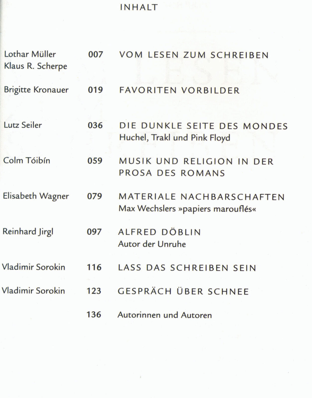 Lothar Müller, Klaus R. Scherpe, ed. Literarische Nachbarschaften. Mosse-Lectures an der Humboldt-Universität zu Berlin (Berlin: Humboldt Universität zu Berlin, 2016)