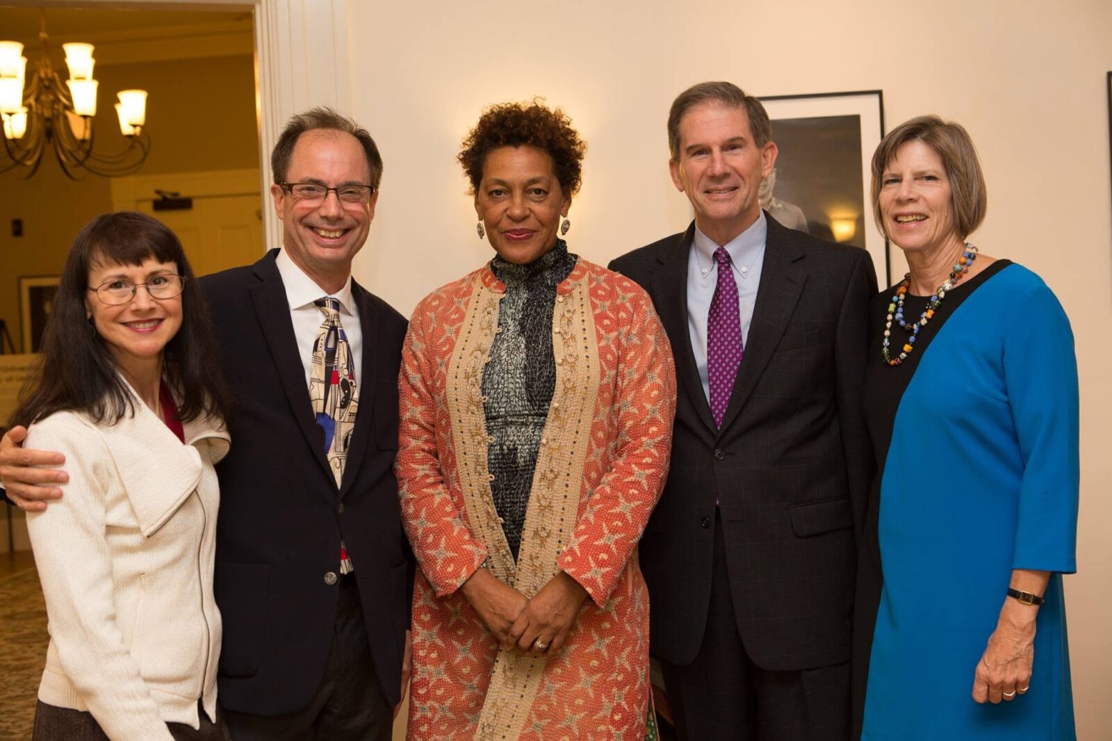 Darisse Paquette, Board of Trustees Vice Chairman Hans Strauch, Carrie Mae Weems, President Joseph Moore and his wife, Beth Chiquoine.