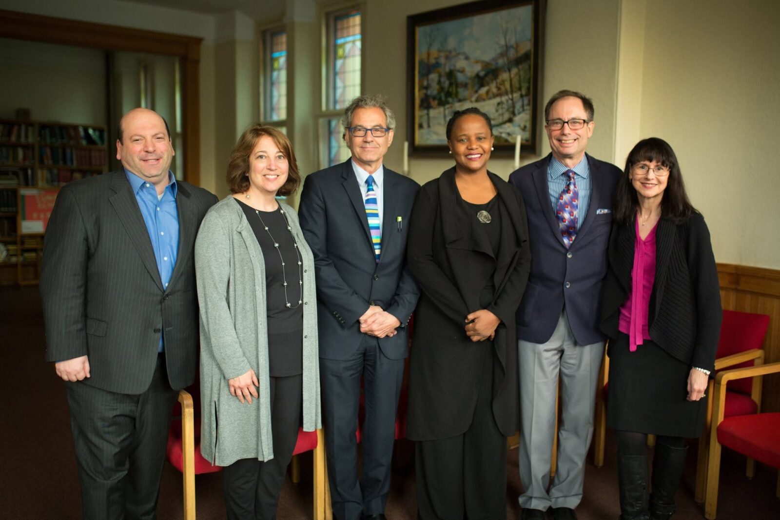 From left, President Jeff and Gerri Weiss, College of Art and Design Dean Richard Zauft,
Edwidge Danticat, and Hans Strauch and his wife, Dari Paquette.