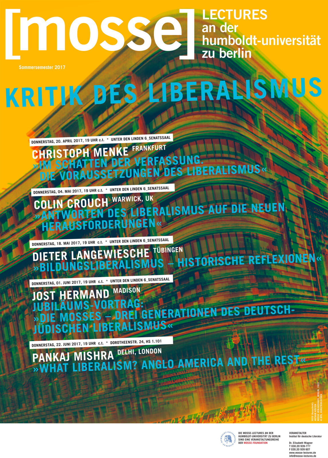 Kritik des Liberalismus mosse lecture plakat
