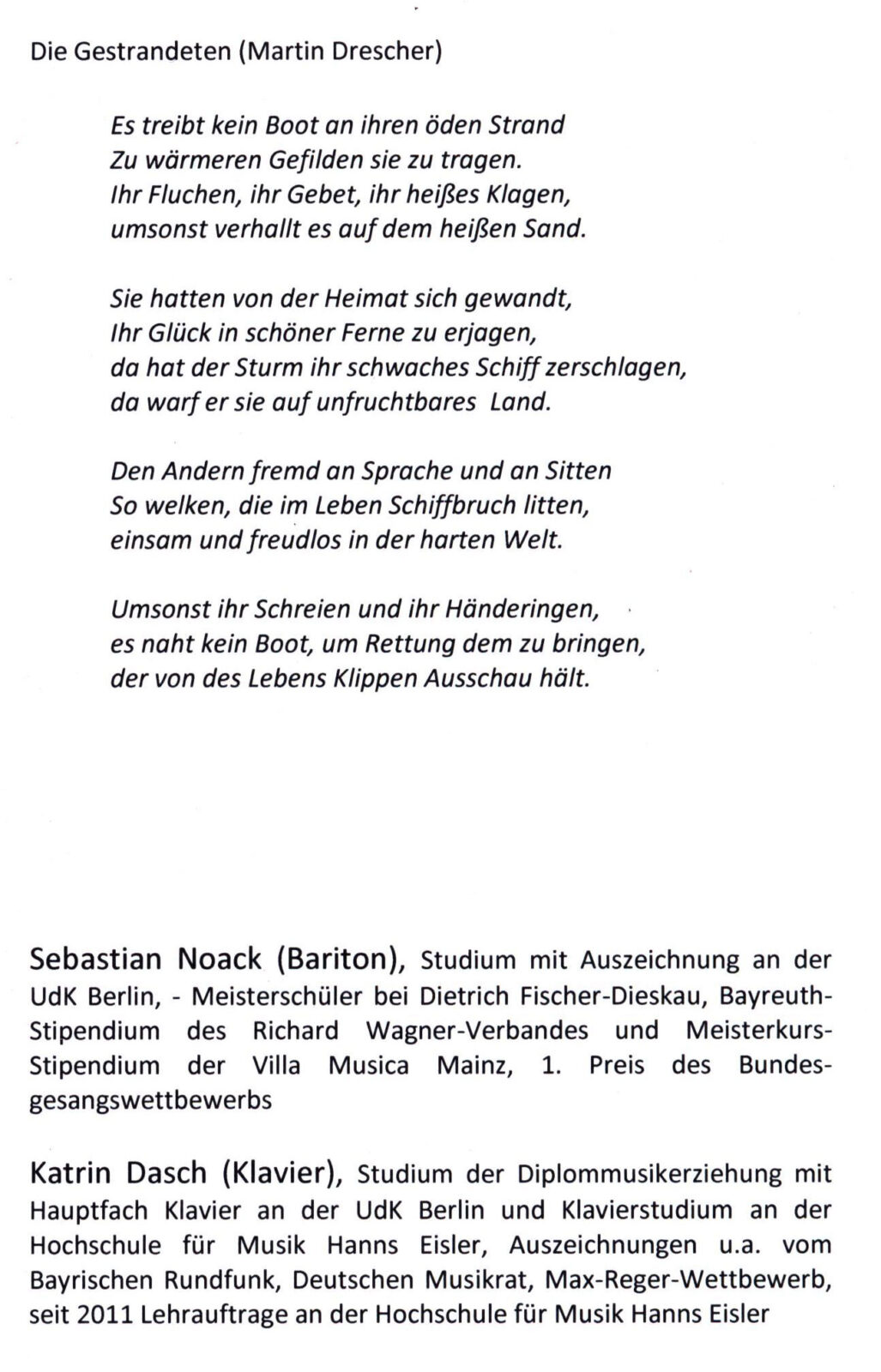 20 Jahre Mosse Lecture poster