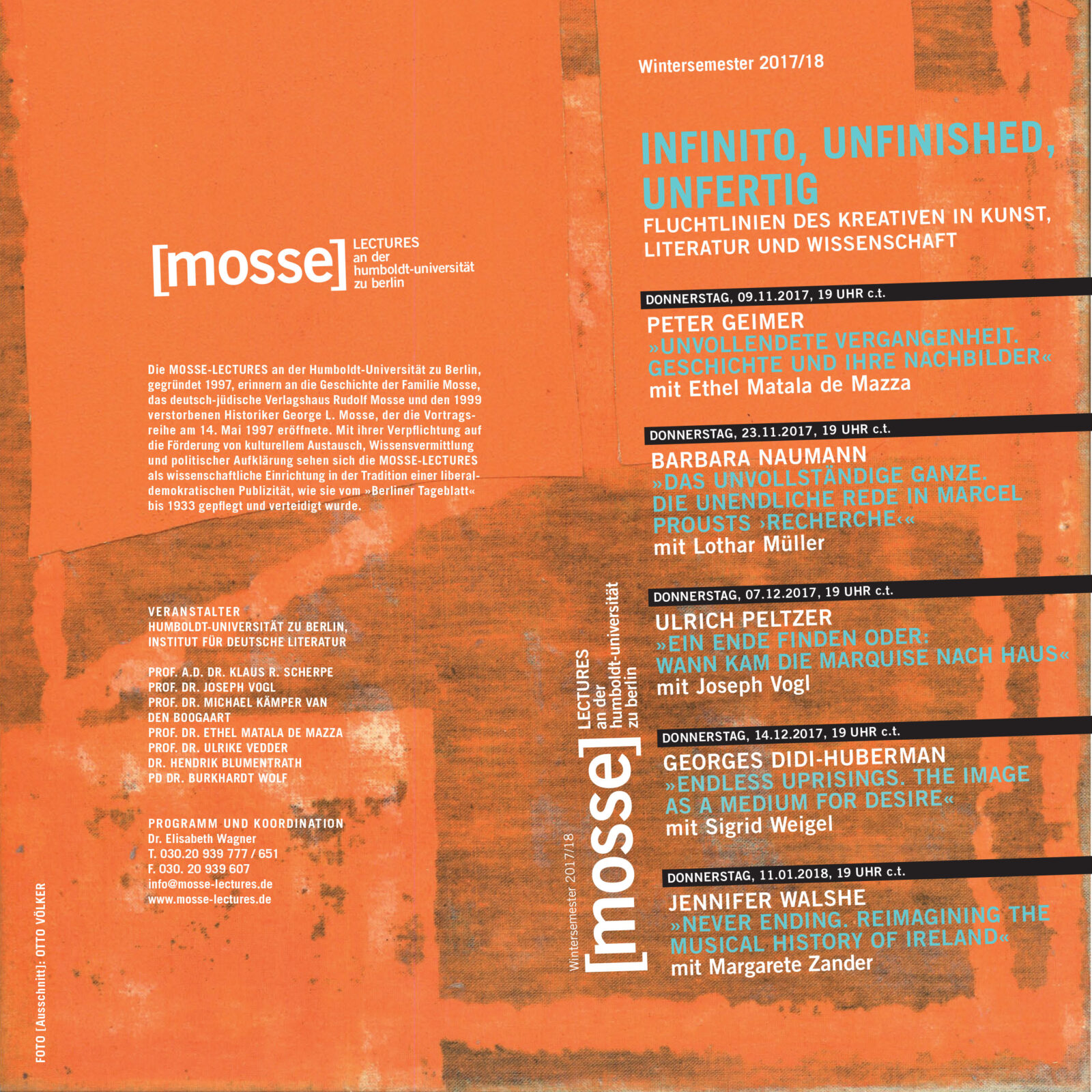 non finito, unfinished, unfertig Plakat flyer