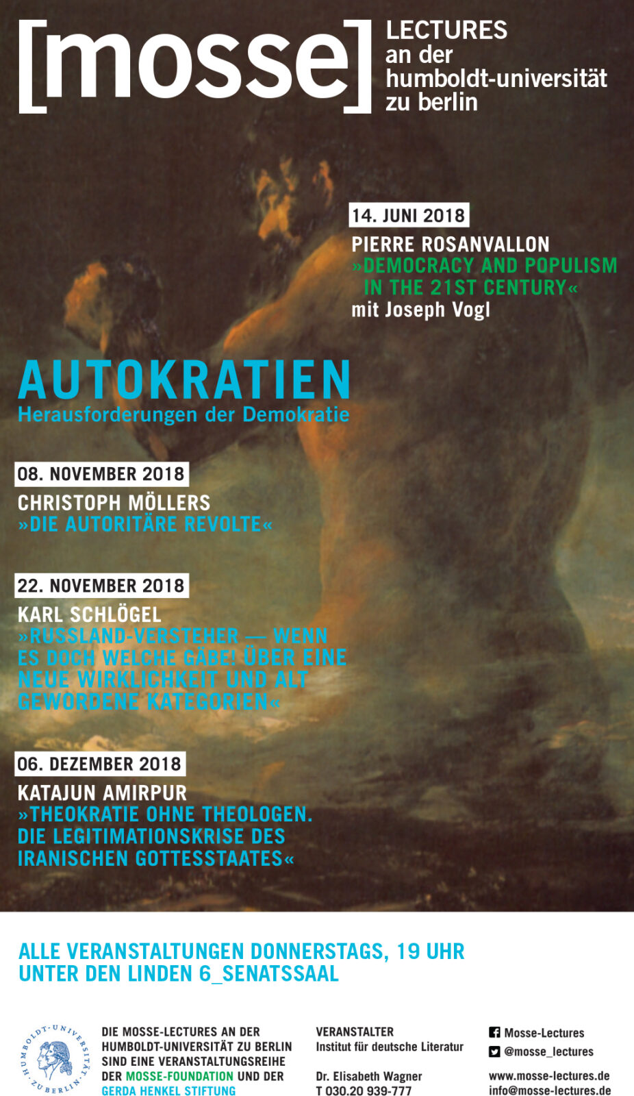 Autokratien herausforderungen der demokratie plakat