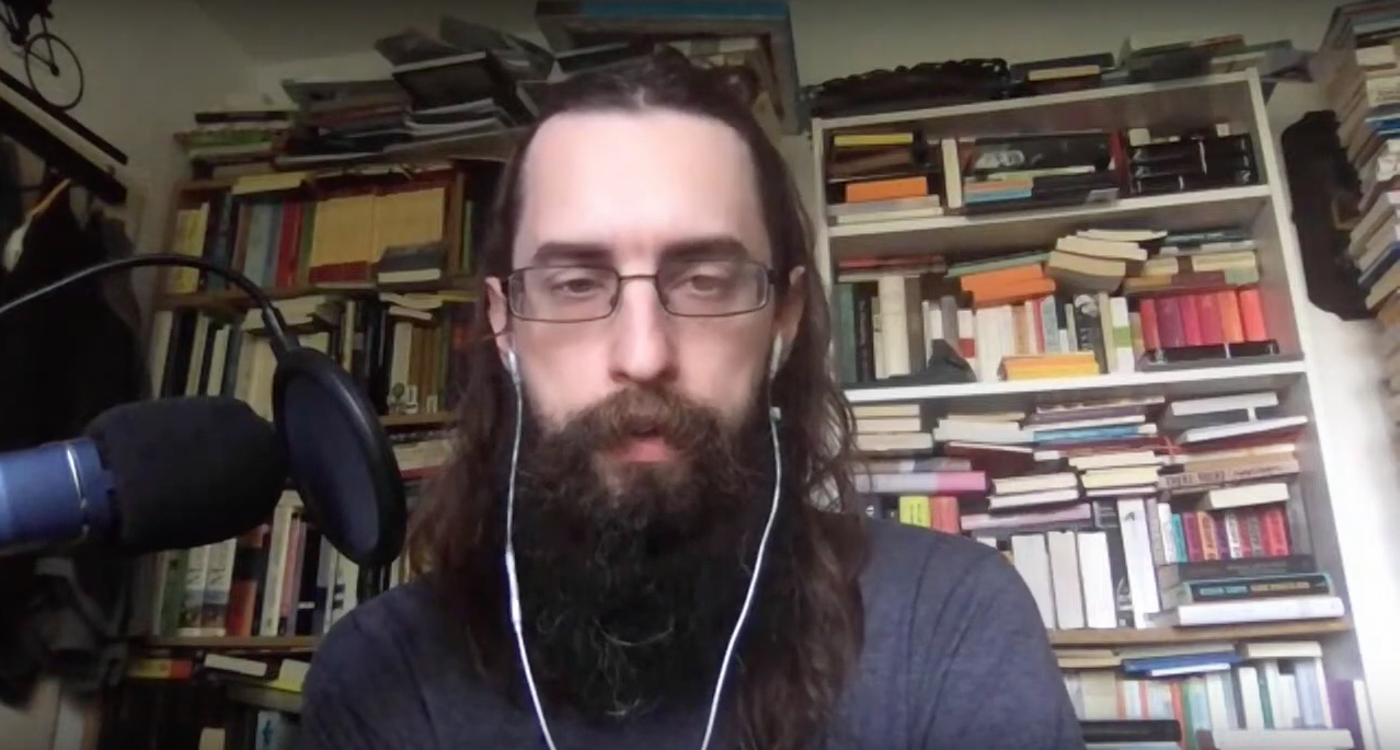 Clemens Setz appearing remotely