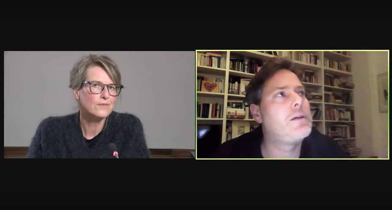 Karin Krauthausen and Milo Rau in conversation