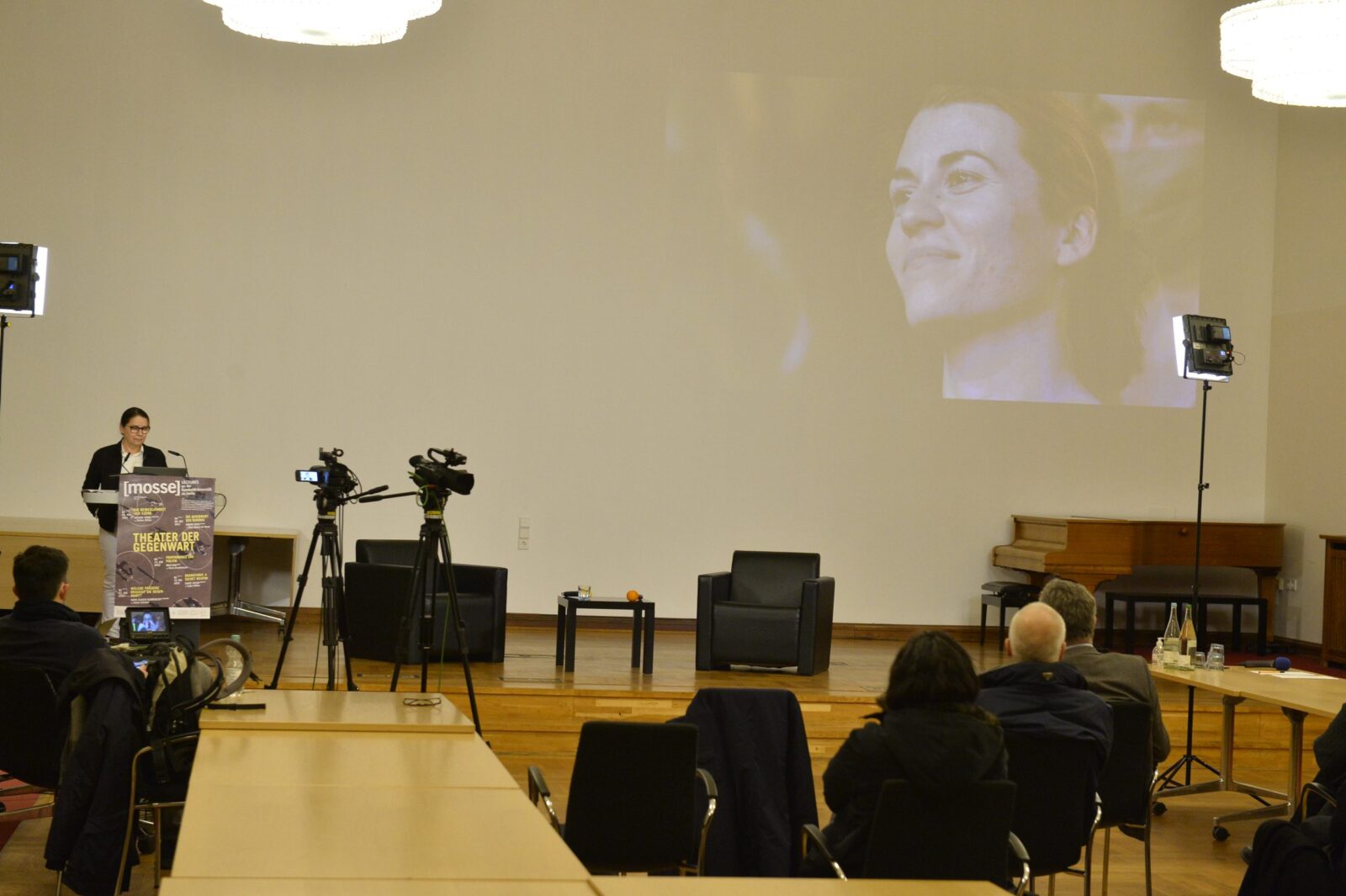 Ildikó Enyedi delivers the lecture