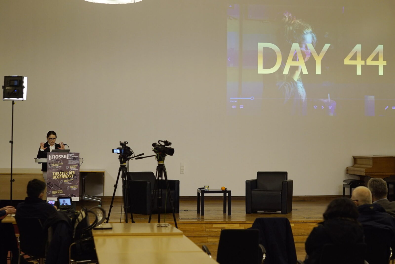Ildikó Enyedi delivers the lecture