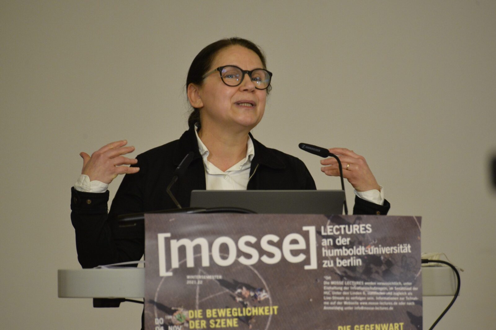 Ildikó Enyedi delivers the lecture