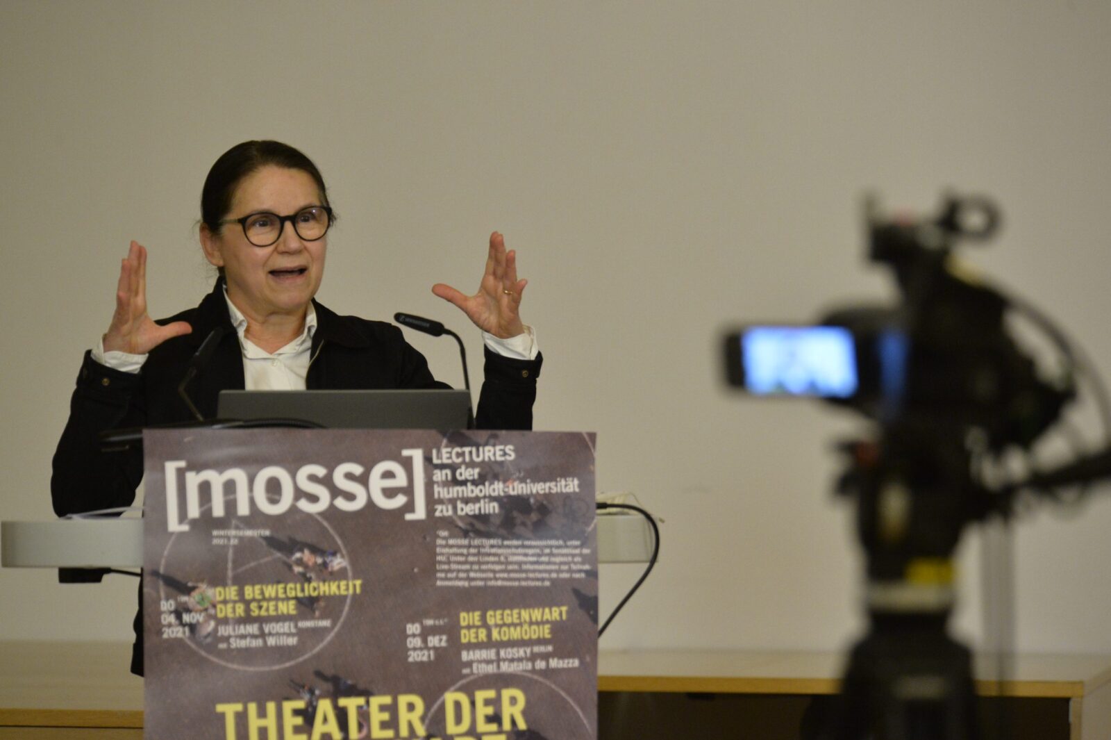 Ildikó Enyedi delivers the lecture