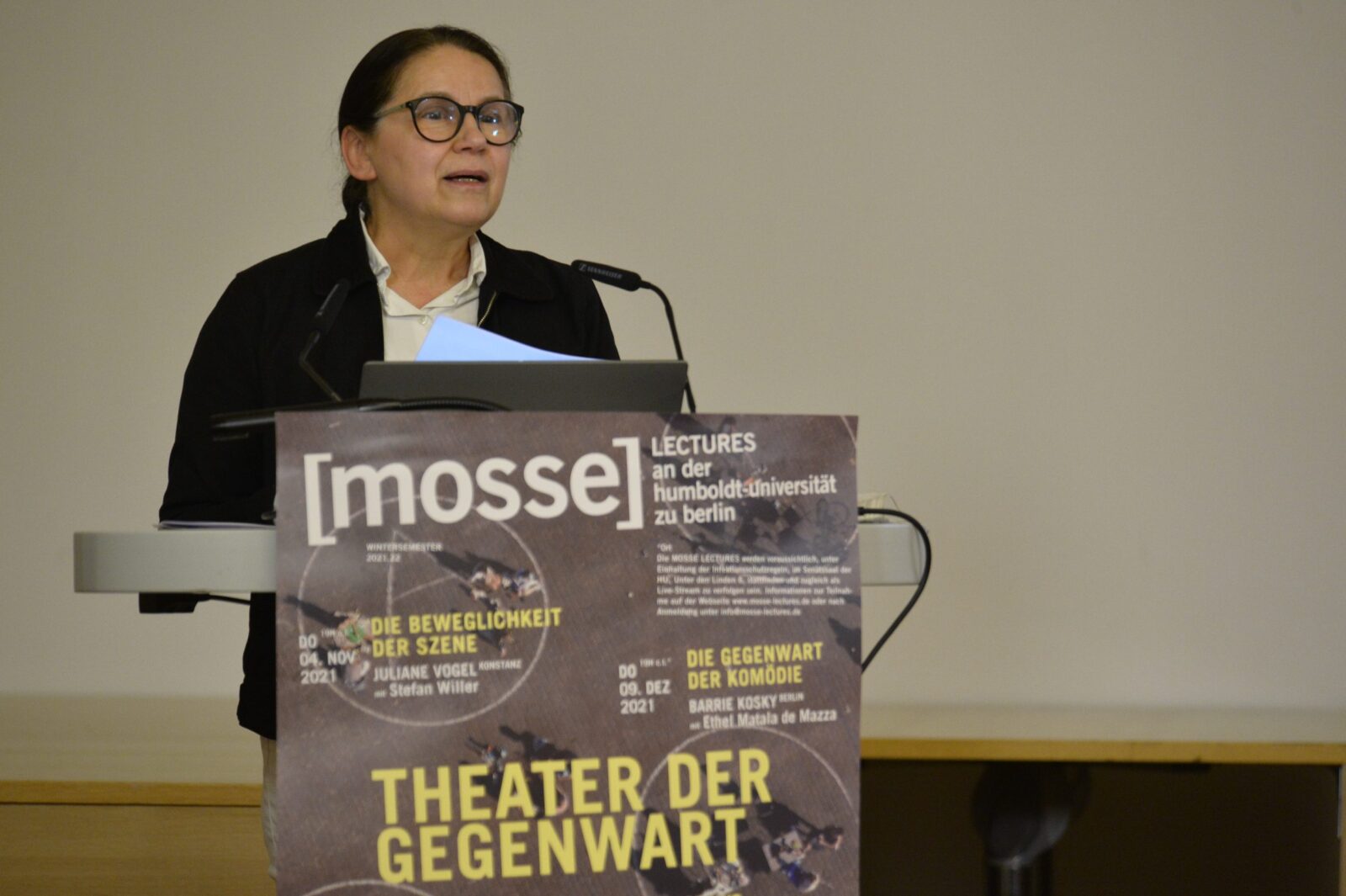 Ildikó Enyedi delivers the lecture
