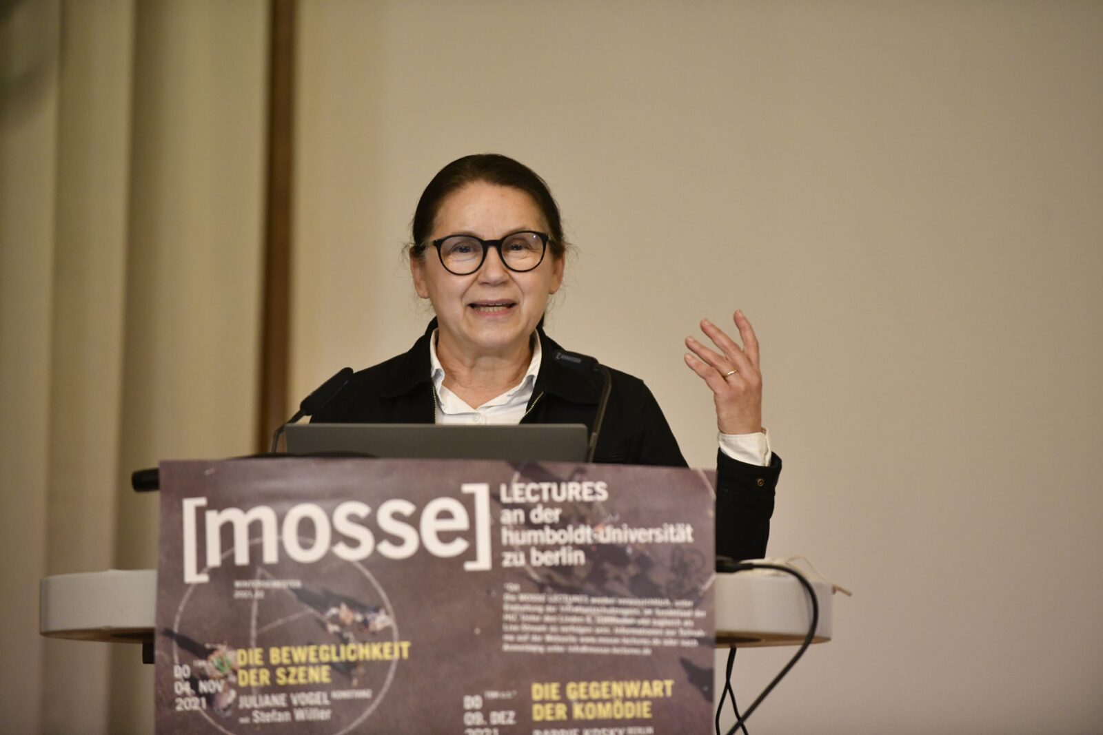 Ildikó Enyedi delivers the lecture
