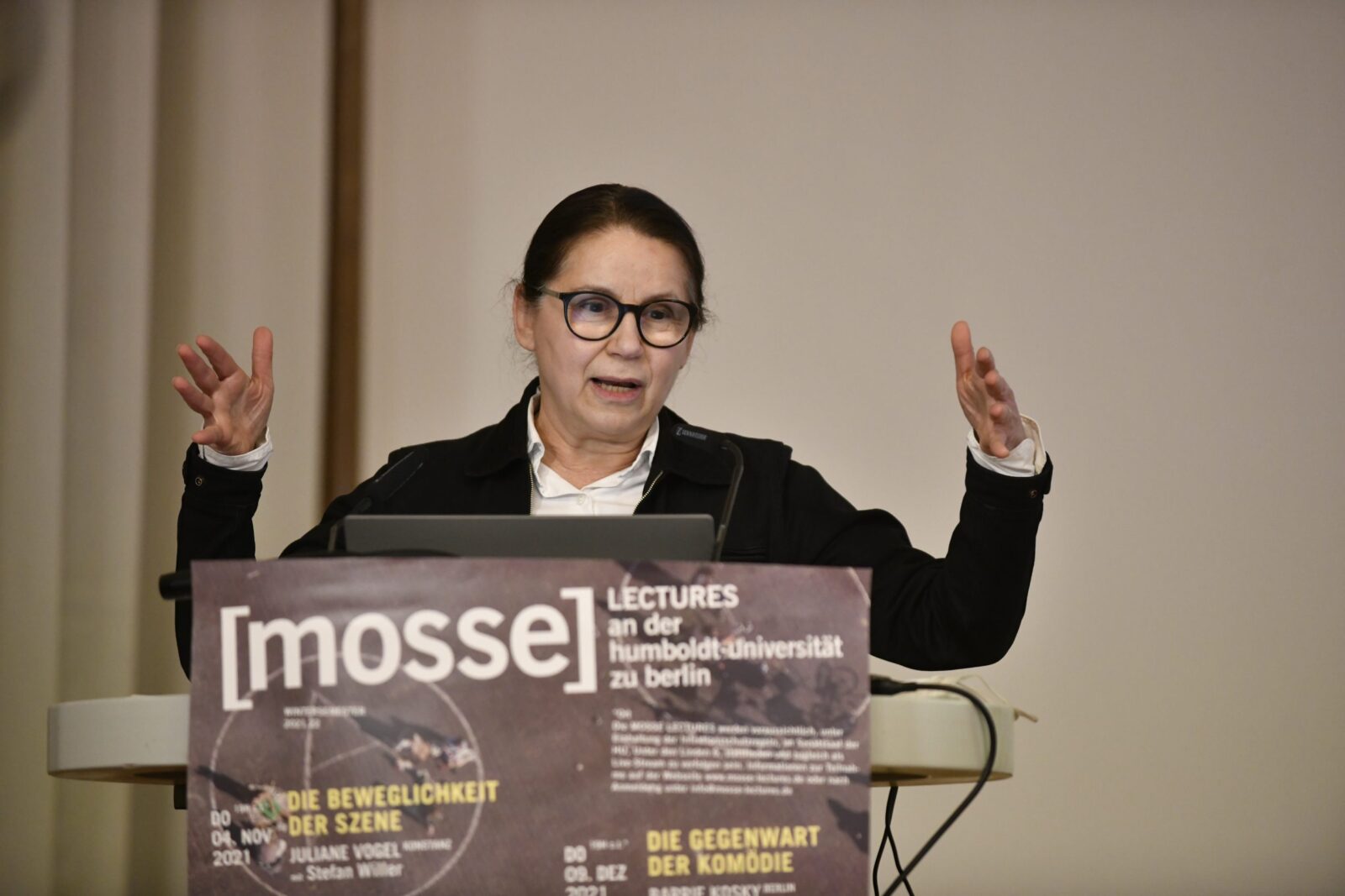 Ildikó Enyedi delivers the lecture