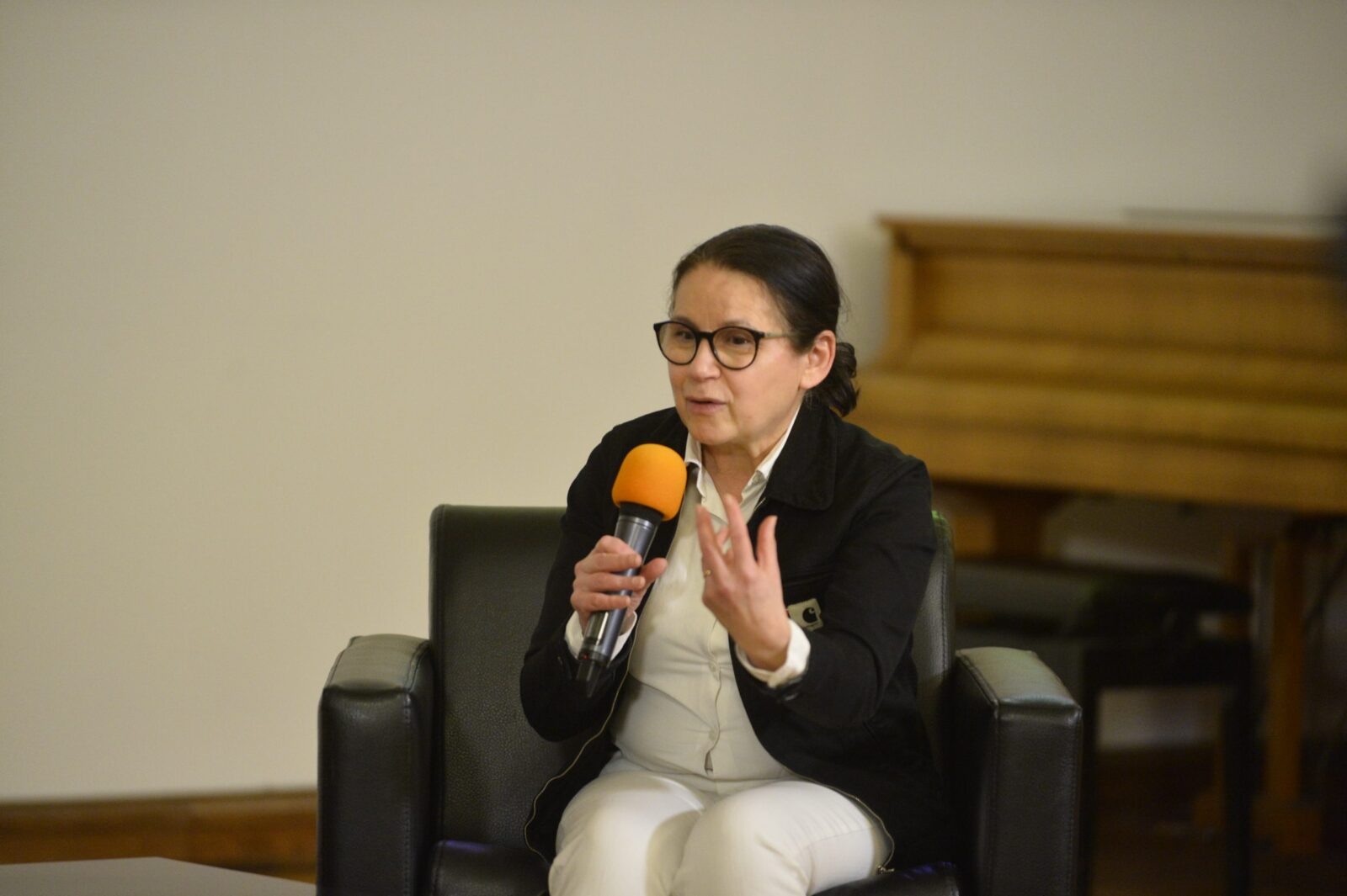 Ildikó Enyedi delivers the lecture