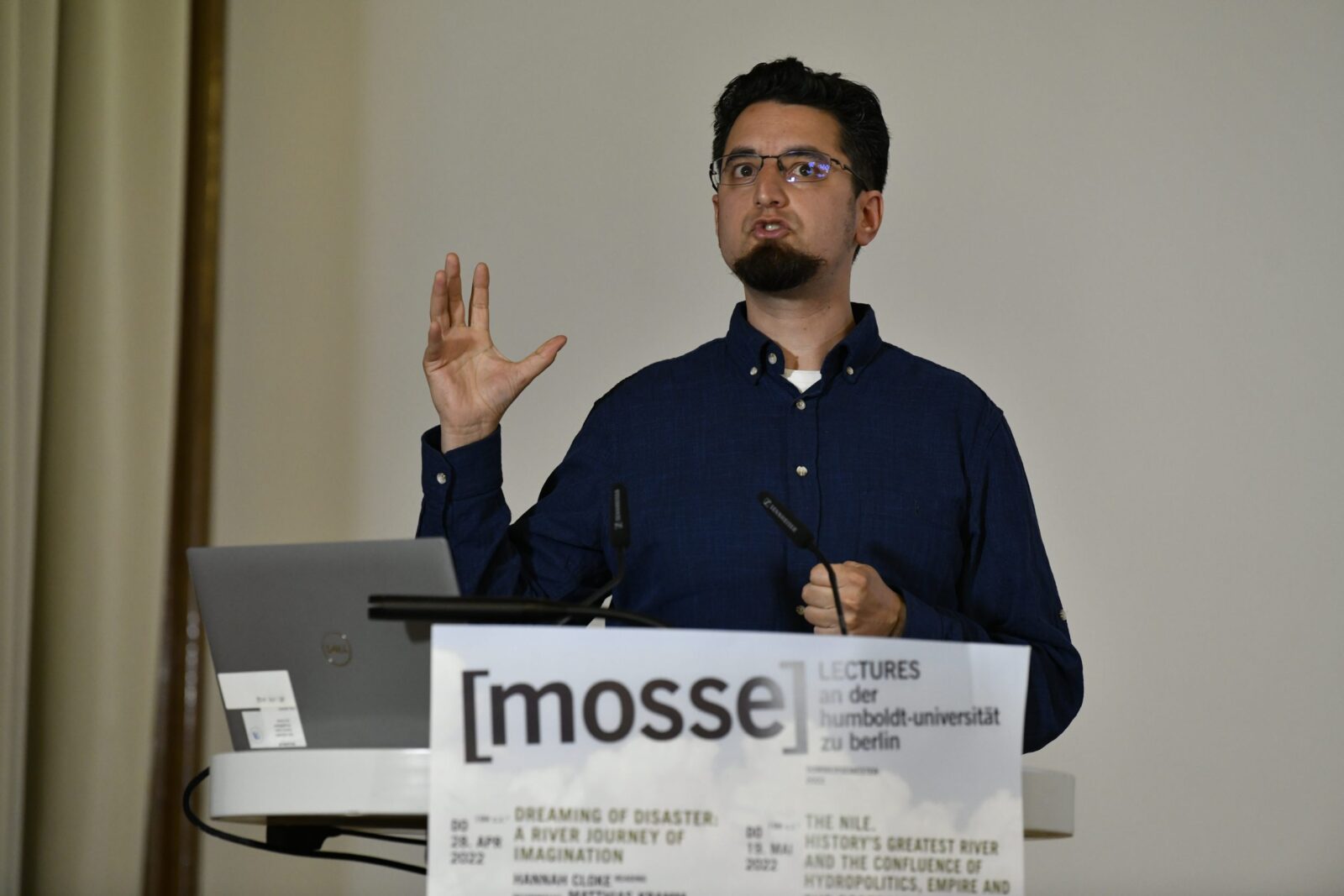 Matthias Kramm at the podium