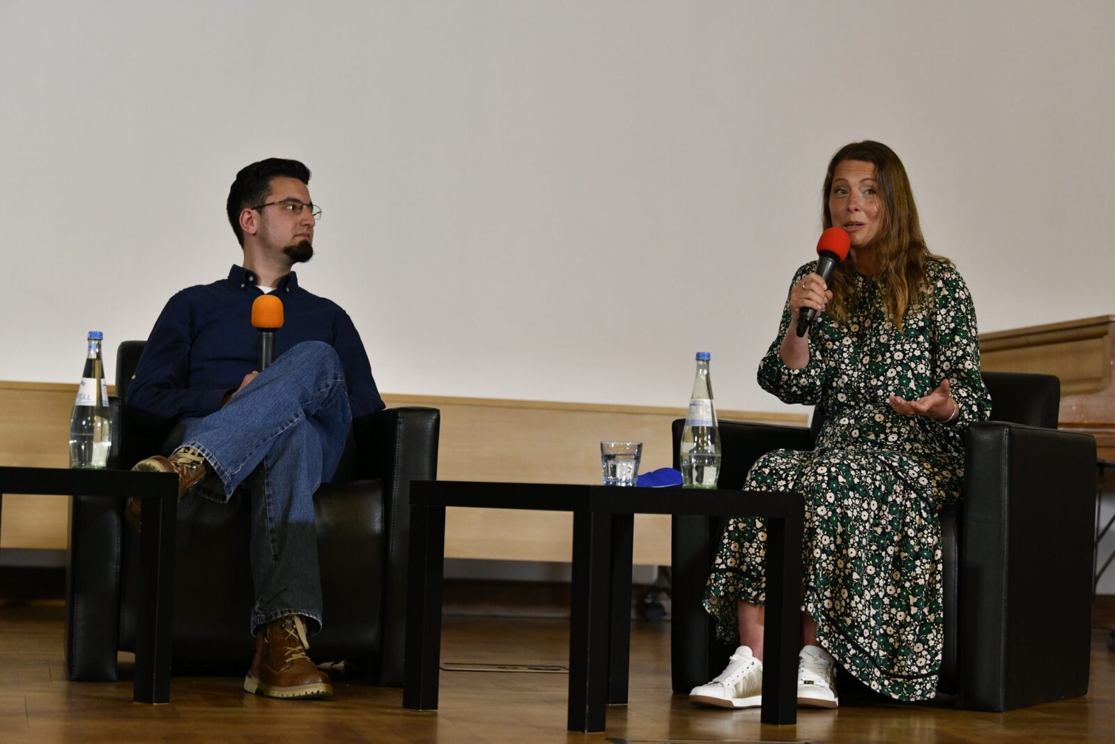 Stefan Willer, Matthias Kramm, Hannah Cloke in conversation
