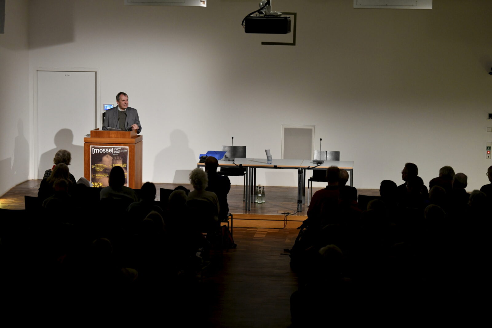 Thomas Macho speaks at the podium