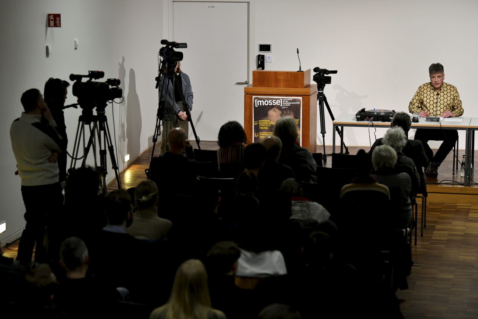 Marcel Beyer during his lecture