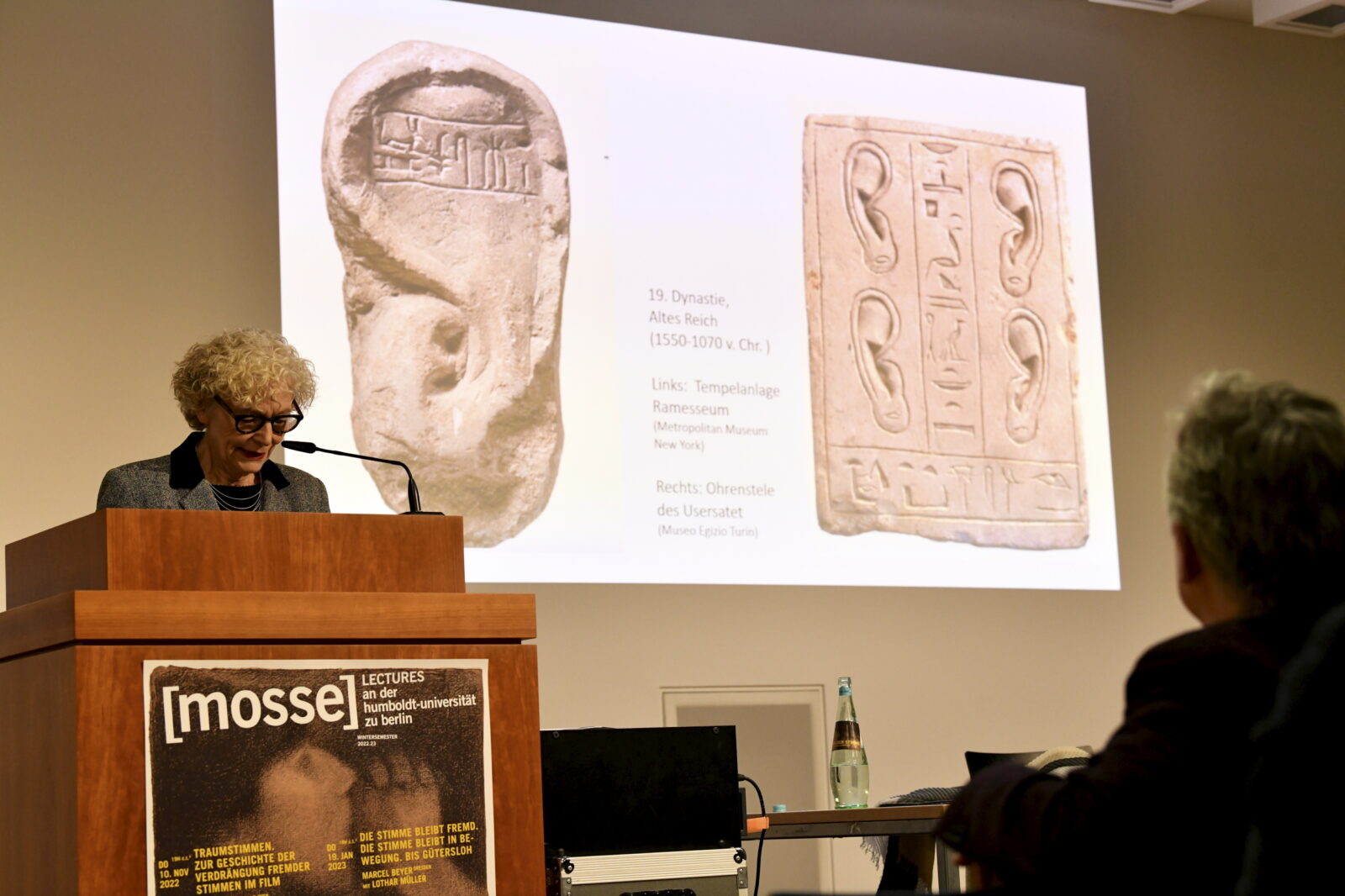 Sigrid Weigel delivering her lecture