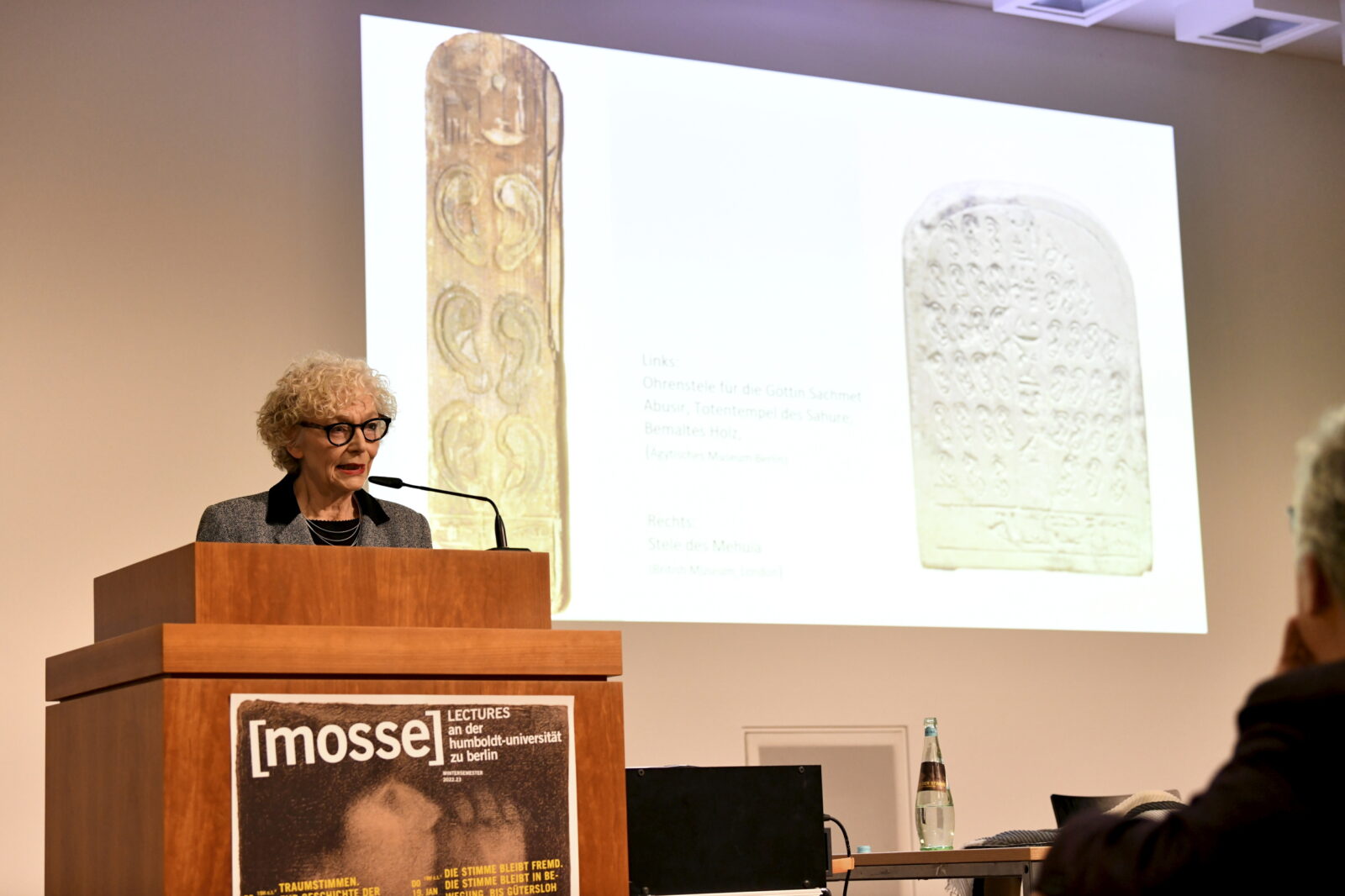 Sigrid Weigel delivering her lecture