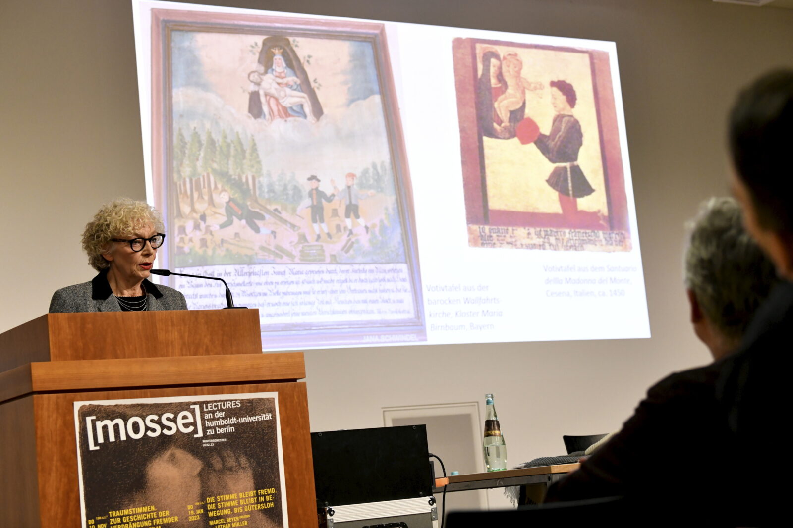 Sigrid Weigel delivering her lecture