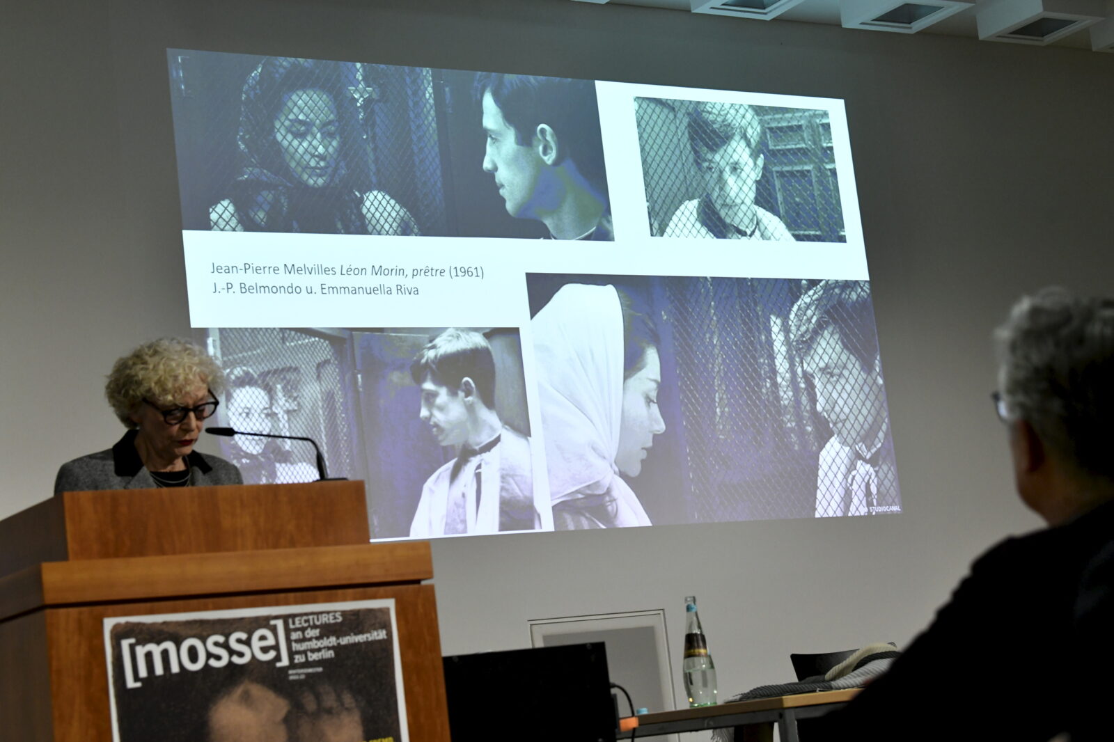 Sigrid Weigel delivering her lecture