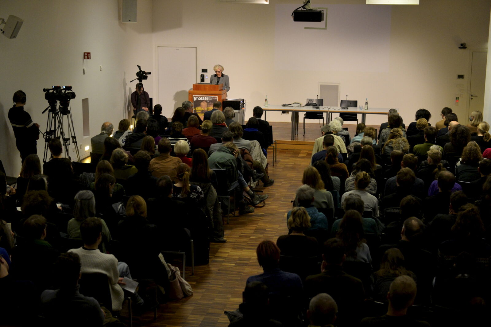 Sigrid Weigel delivering her lecture