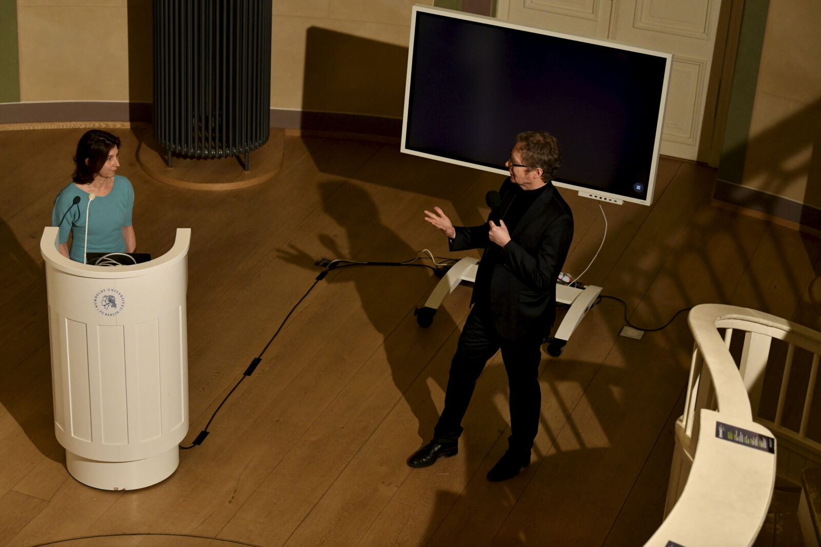 Hans-Christian von Herrmann speaks to Charlotte Bigg