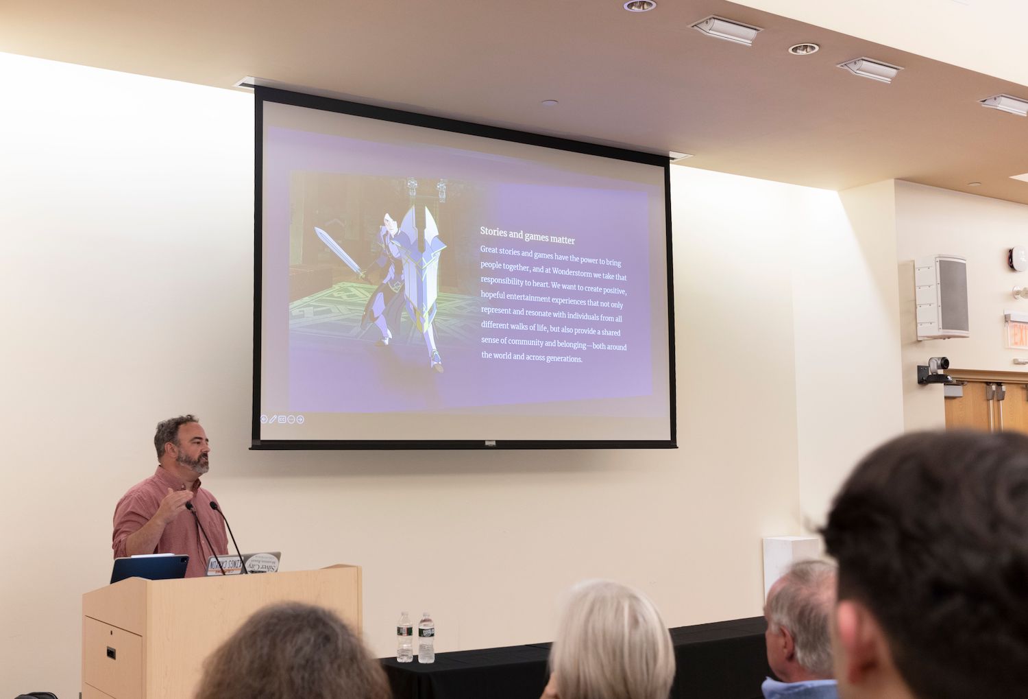 Artist, game designer and TV producer Justin Richmond kicked off the 2022-23 Thought Leadership Series at Lesley University on Oct. 6. He discussed his hit Netflix series "The Dragon Prince," and gave students some insights on Hollywood and a career in animation.