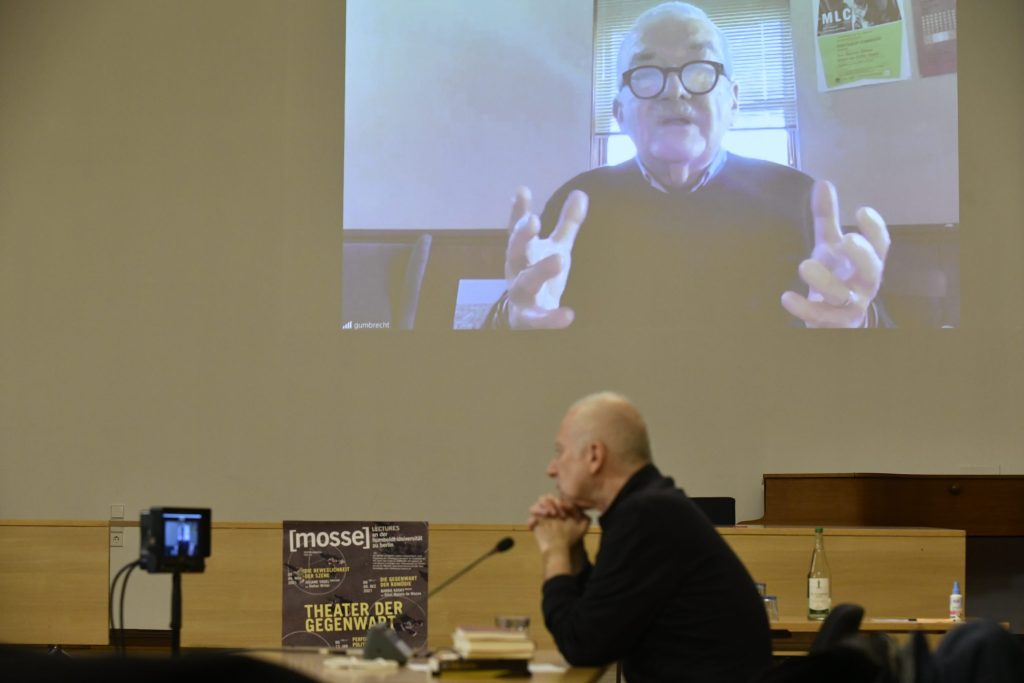 Gumbrecht speaks virtually