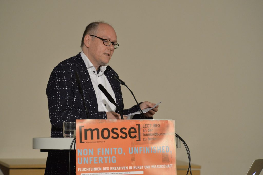 Geimer lectures from the podium