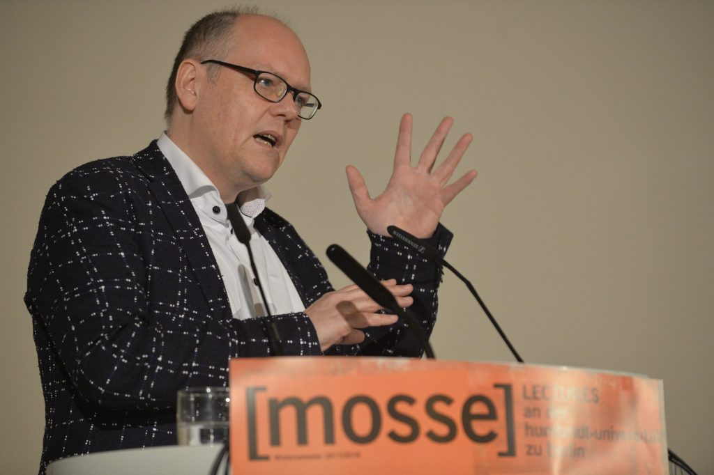 Geimer lectures from the podium