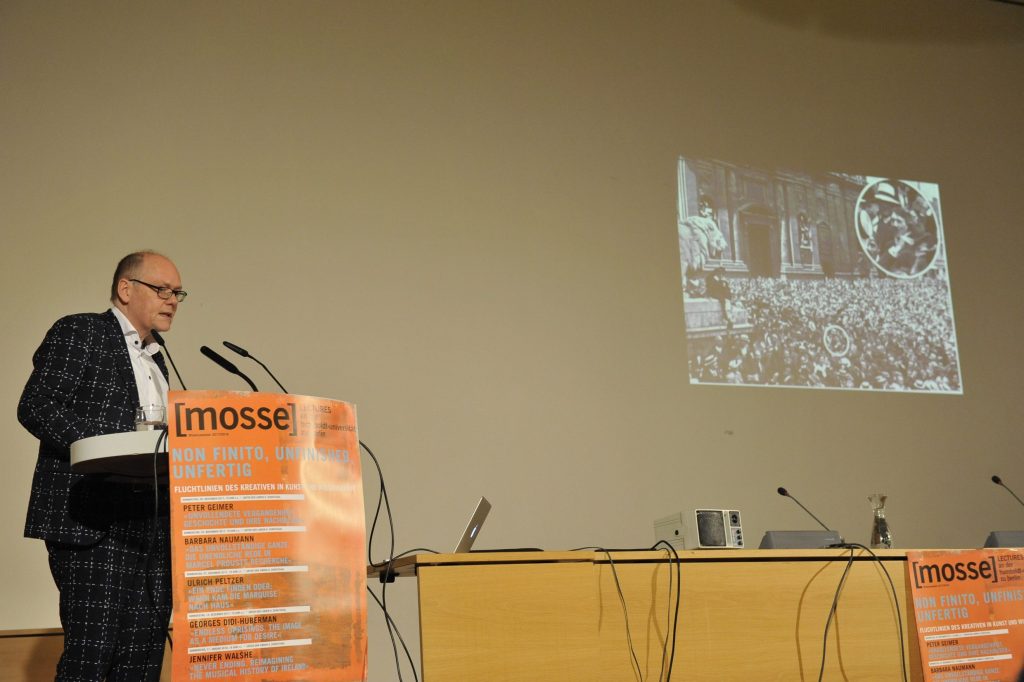 Geimer lectures from the podium