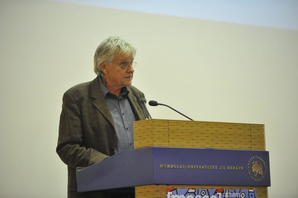 Klaus Scherpe delivers the introduction