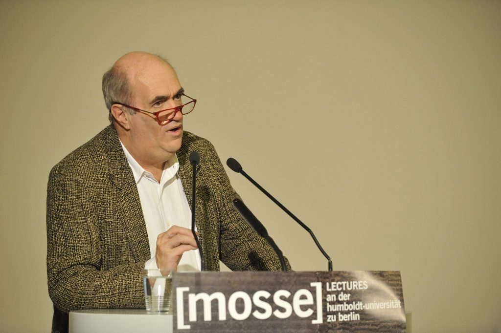 Toibin lectures from the podium