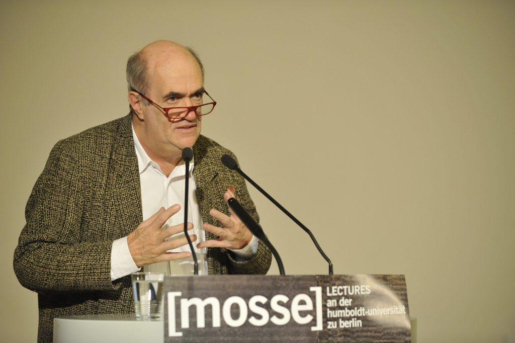 Toibin lectures from the podium